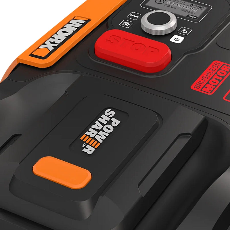 Worx Landroid M500 Plus Robotic Mower up to 500m2, 2.0 Ah Kit | WR165E