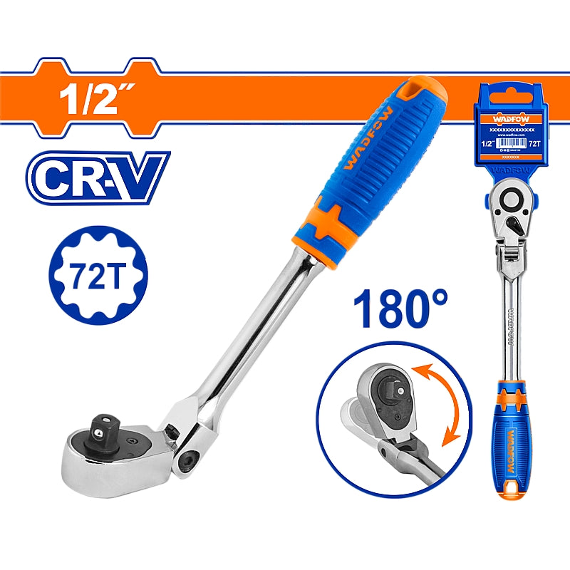 WADFOW 1/2" Dr. Flex Head Ratchet | WRW4212