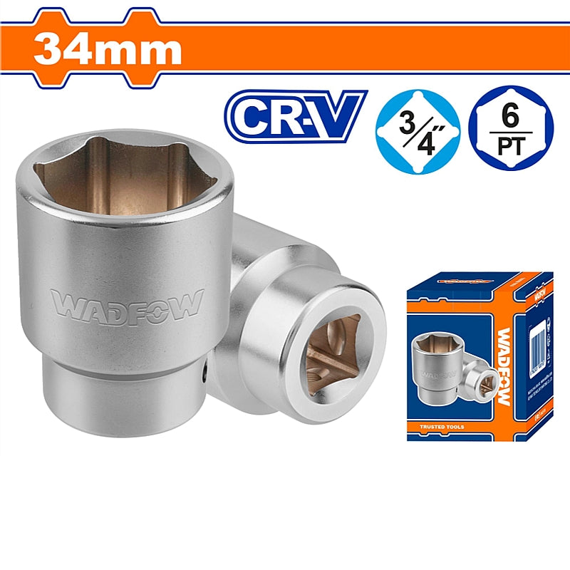 WADFOW 3/4" Drive Hexagonal Socket, 34mm | WSC4534