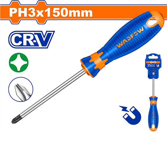 WADFOW Phillips Screwdriver, PH3 x 150mm | WSD2236