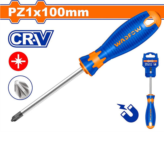 WADFOW Pozidriv Screwdriver, PZ1 x 100mm | WSDZ214