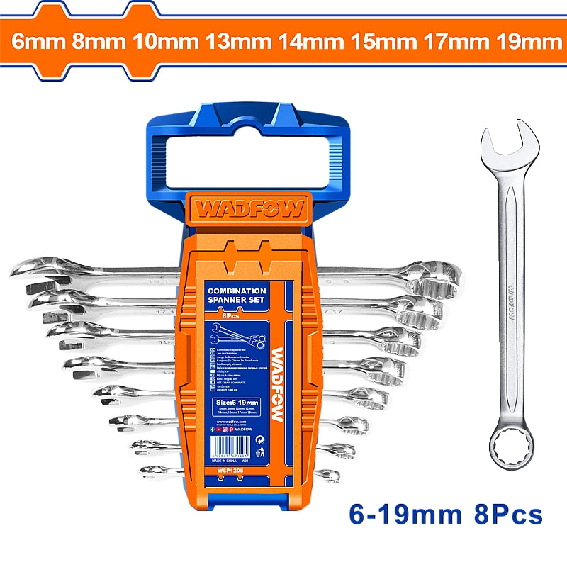 WADFOW 8 Piece Combination Spanner Set | WSP1208