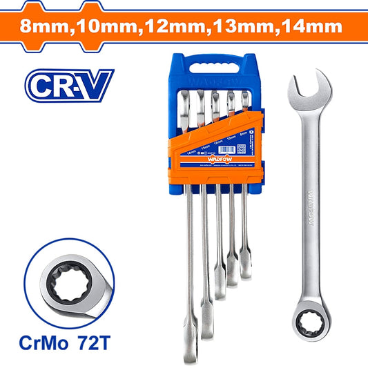 WADFOW 5 Piece Ratchet Spanner Set | WSP4205