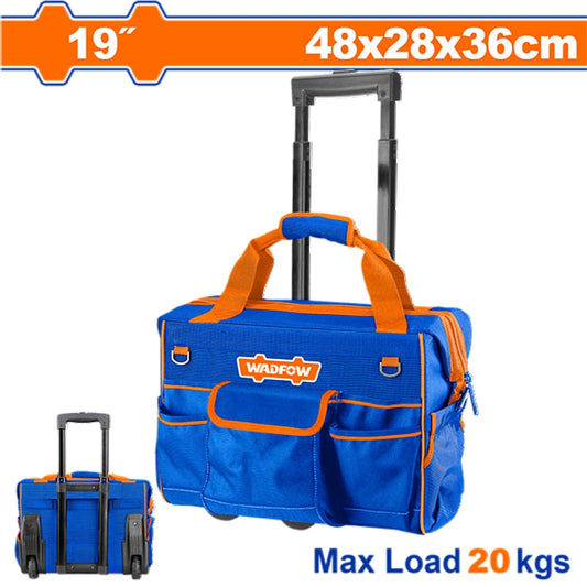 WADFOW Rolling Rigid Tool Bag, L48cm x W28cm x H36cm | WTGR102