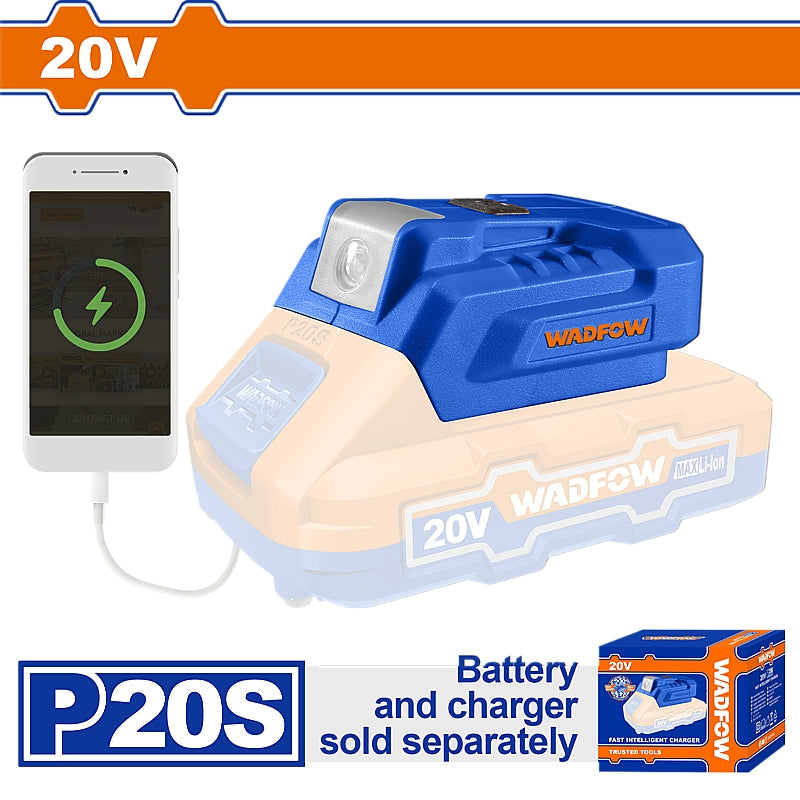 WADFOW 20V Cordless Portable Power Source (Solo Unit) | WUCP118