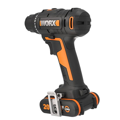 Worx 20V Cordless Impact Drill Driver, 2.0Ah Kit + Carry Bag | WX100