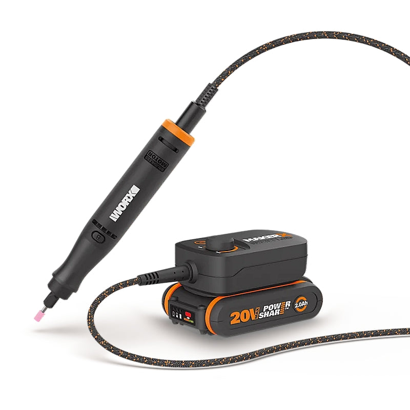 Worx 20V Cordless Brushless MakerX Rotary Tool with Control Hub, 2.0Ah Kit | WX739