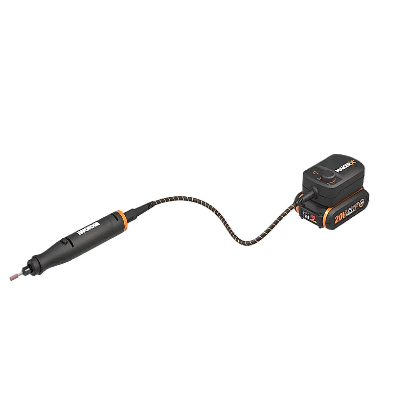 Worx 20V Cordless Brushless MakerX Rotary Tool with Control Hub, 2.0Ah Kit | WX739