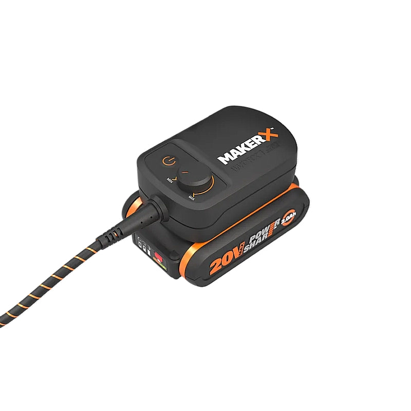 Worx 20V Cordless Brushless MakerX Rotary Tool with Control Hub, 2.0Ah Kit | WX739