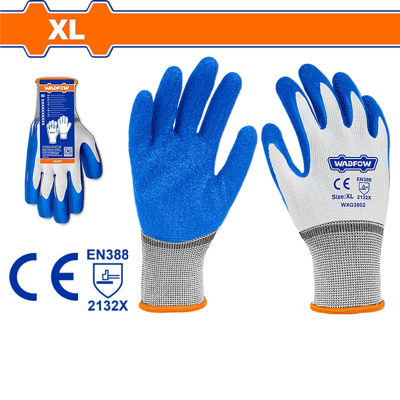 WADFOW Latex Gloves, X-Large | WXG3802