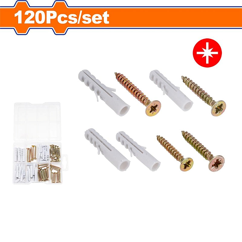 WADFOW 120 Piece Chipboard Screw Kit | WXT3B01