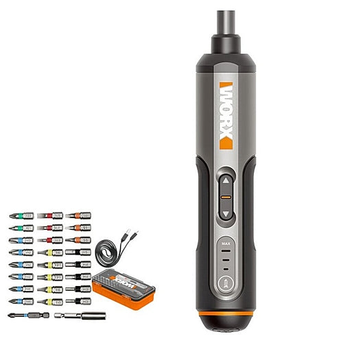 Worx 3.6V (4VDC MAX) Cordless Portable Mini Screwdriver Kit (USB