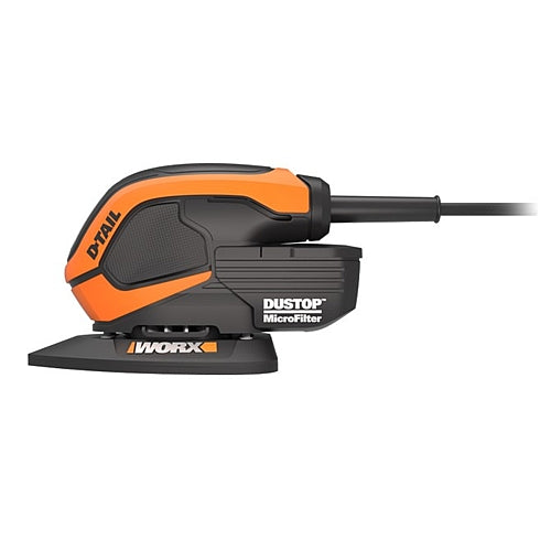 Worx - Corded D-Tail Mouse Sander - 65W + 22 Piece Accessory Kit