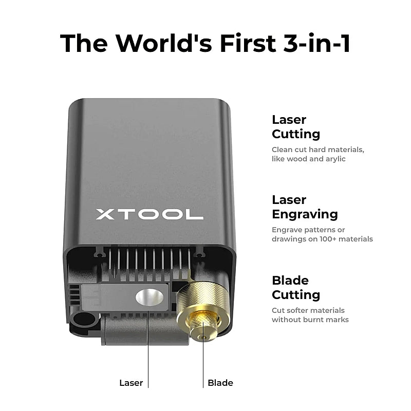 xTool - M1 Basic Desktop Laser and Blade Cutter, 10W | XTL011