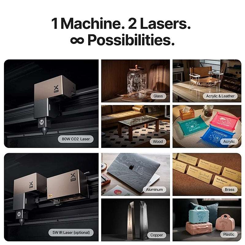 xTool - P3 Desktop CO2 Laser Cutter, 80W | XTL070