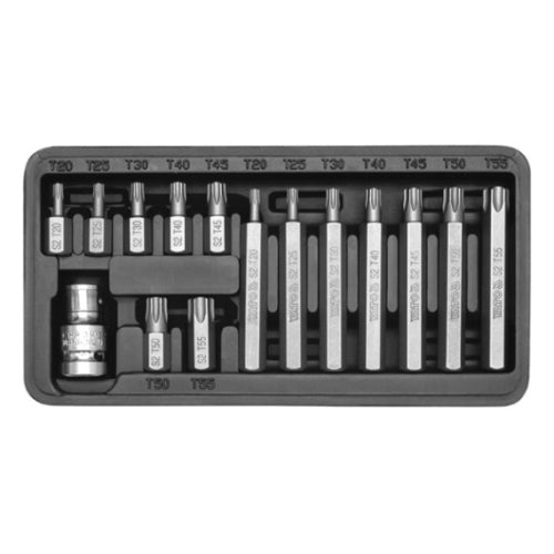 YATO 15 Pc Torx Bit Set T20-T55 | YT-0411