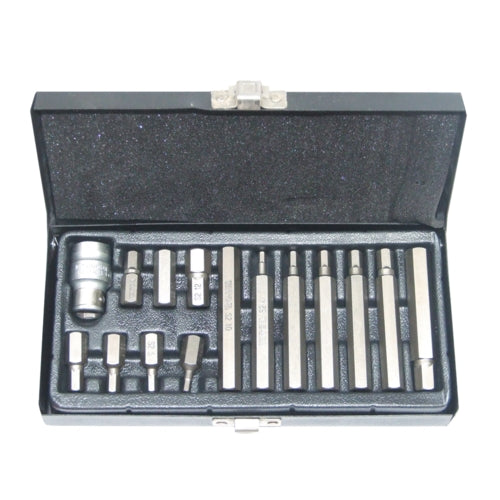 YATO 15Pc Hex Insert Bit Set, 1/2" Drive | YT-0413