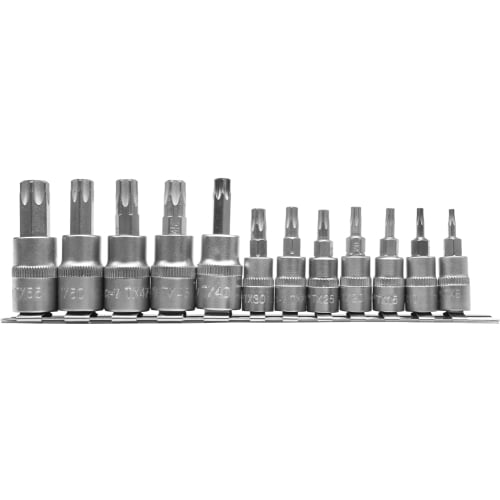 YATO 12Pc Torx Socket Bit Set T8-T55 | YT-04331