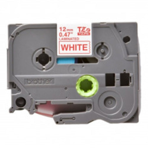 Brother TZ Label Tape 12mm x 8.0M Red on White | TZ232