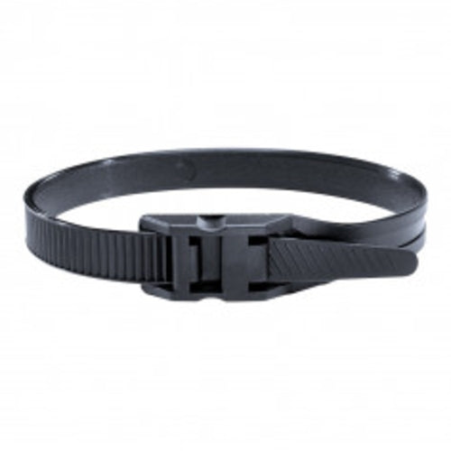 Cable Tie Flat Head 265 x 9mm Black Outside Serrated | LPH275