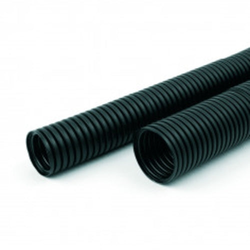 Convoluted Tubing 12.9mm ID Normal Wave Black Split NBL | CTP13NWSNBL
