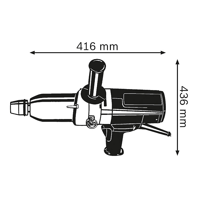 Bosch PRO GDS 24 Impact Wrench 600Nm, 800W | 0601434108