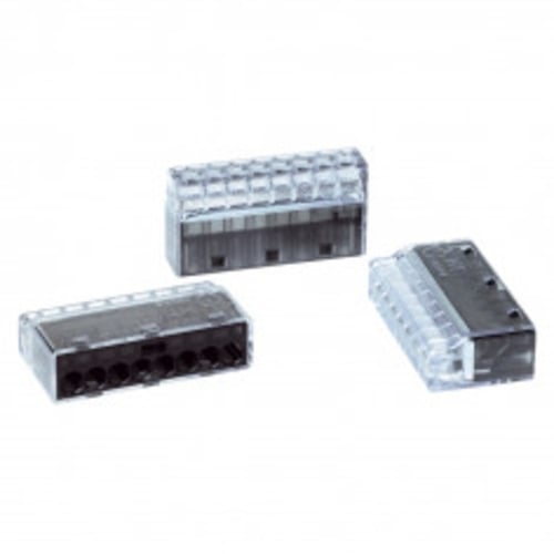 Helacon Connector 8 Way 0.5 to 2.5mm Wire Black | HECPM8