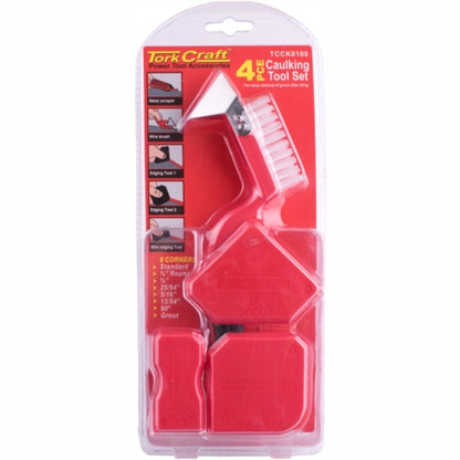 Tork Craft 4Pc Caulking Tool Set | TCCK0100