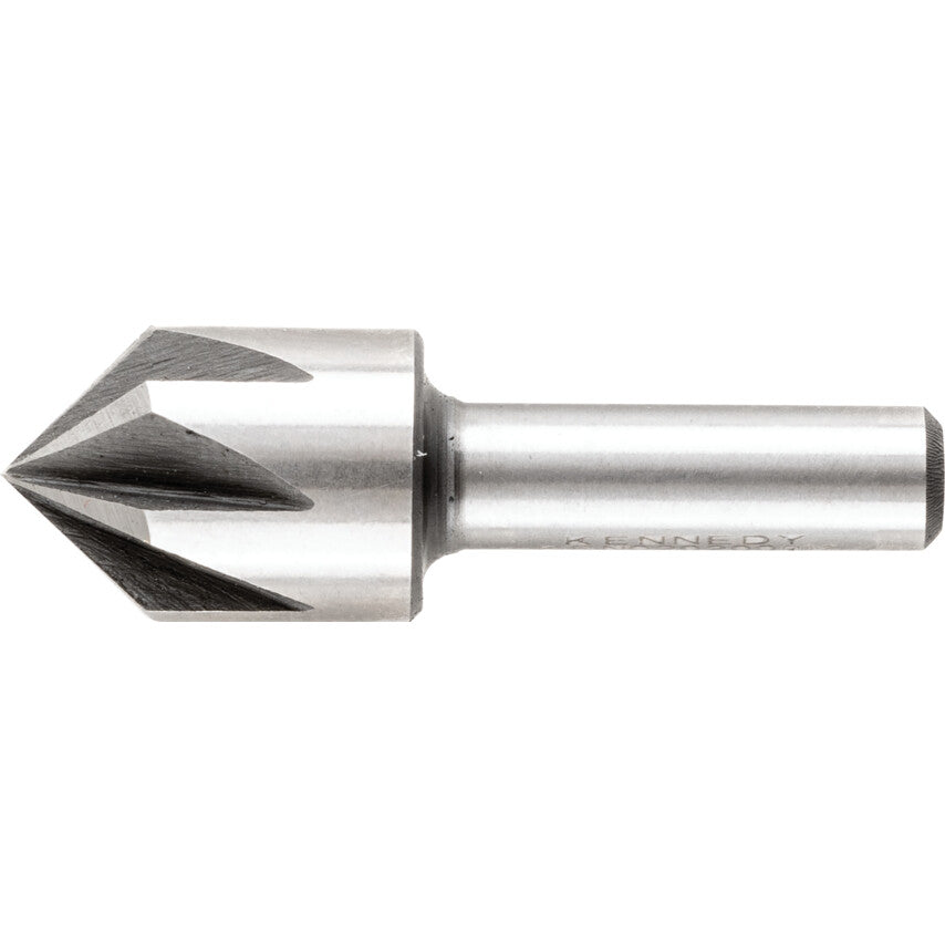 HSS-Co 90 Deg. HD Countersink, Straight Shank, 6 Fl, 1/2" | KEN0202000K