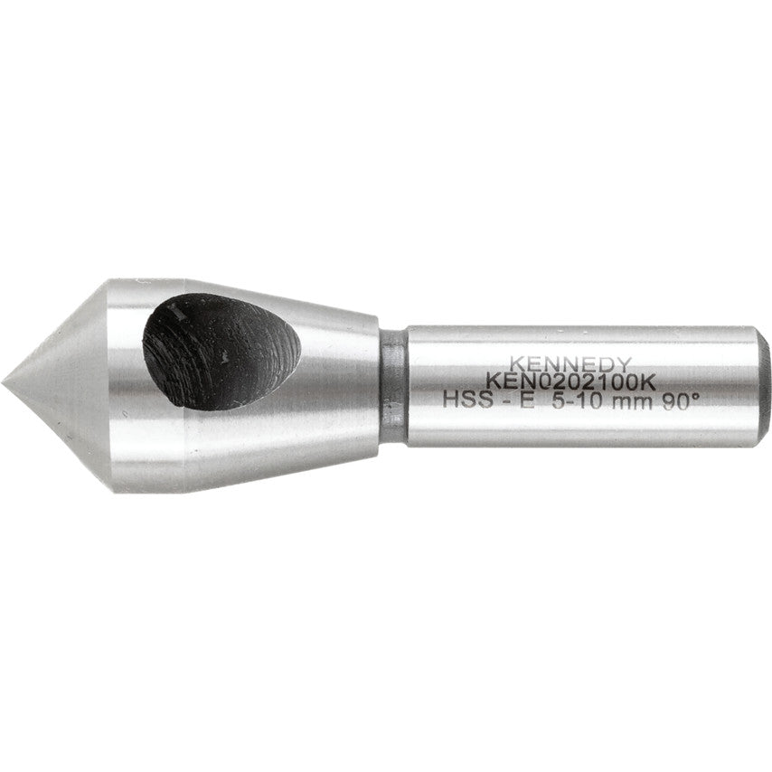 HSS-Co 90 Deg. Countersink, Straight Shank, 1 Fl, 5-10mm | KEN0202100K