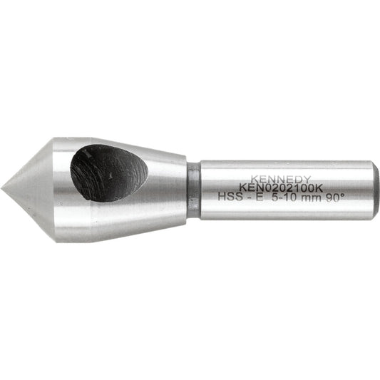 HSS-Co 90 Deg. Countersink, Straight Shank, 1 Fl, 5-10mm | KEN0202100K