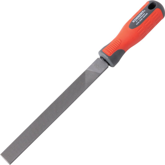 Kennedy Engineer's Hand File, Hand, Smooth Cut with Handle, 150mm (6") | KEN0302060K