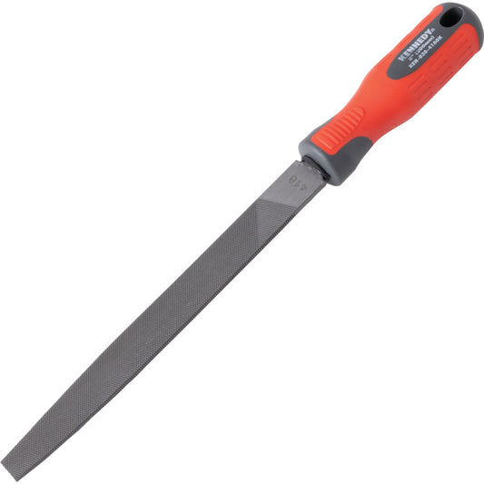 Kennedy Engineer's Hand File, Flat, Bastard Cut with Handle, 200mm (8") | KEN0304180K