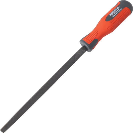 Kennedy Engineer's Hand File, Triangular, Three Cut with Handle, 200mm (8") | KEN0304540K
