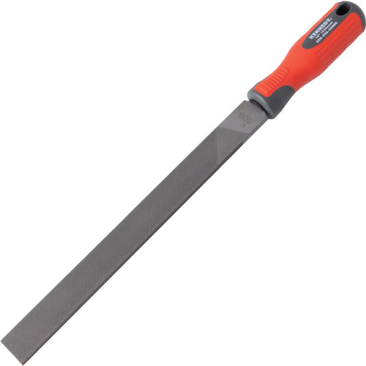 Kennedy Engineer's Hand File, Hand, Bastard Cut with Handle, 250mm (10") | KEN0306080K