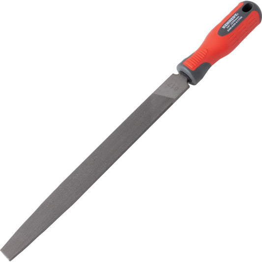 Kennedy Engineer's Hand File, Flat, 2nd Cut with Handle, 250mm (10") | KEN0306170K