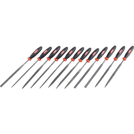 Kennedy 12Pc Needle File Set, Cut 2 with Handles, 140mm (5.5") | KEN0315990K
