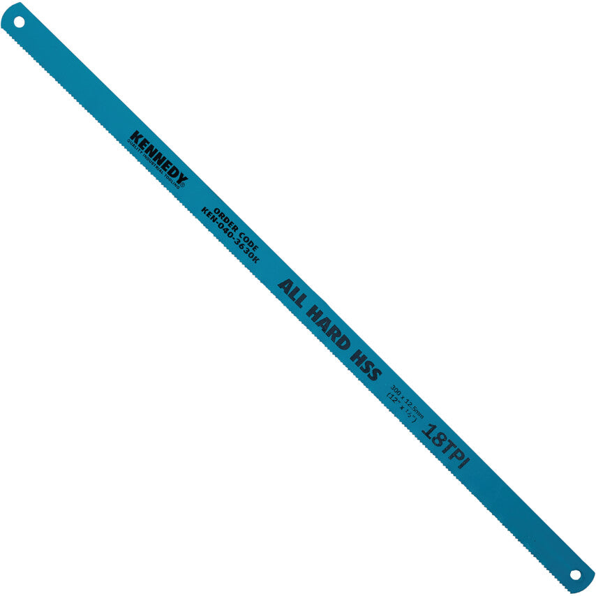 HSS Hacksaw Blade, All Hard, 250mm (10"x1/2"x24TPI) | KEN0403250K