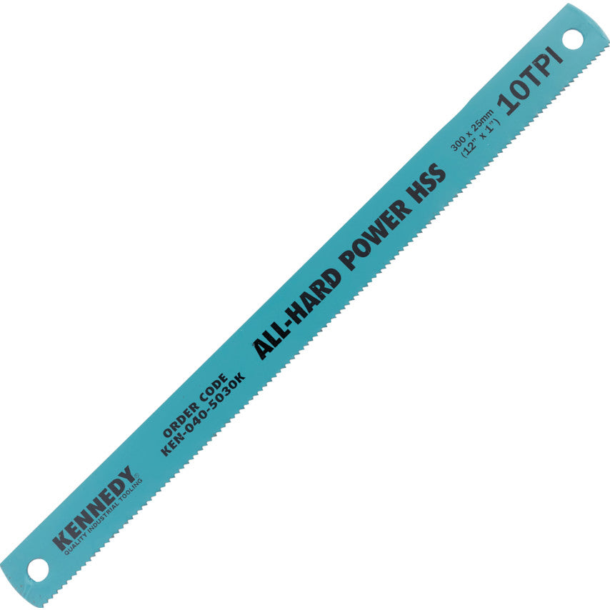 HSS Power Saw Blade, All Hard, 300mm (12"x1"x10TPI) | KEN0405030K