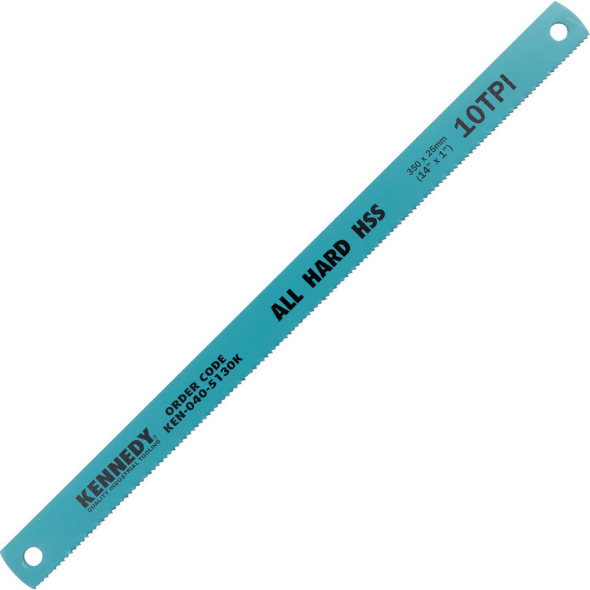 HSS Power Saw Blade, All Hard, 350mm (14"x1"x10TPI) | KEN0405130K