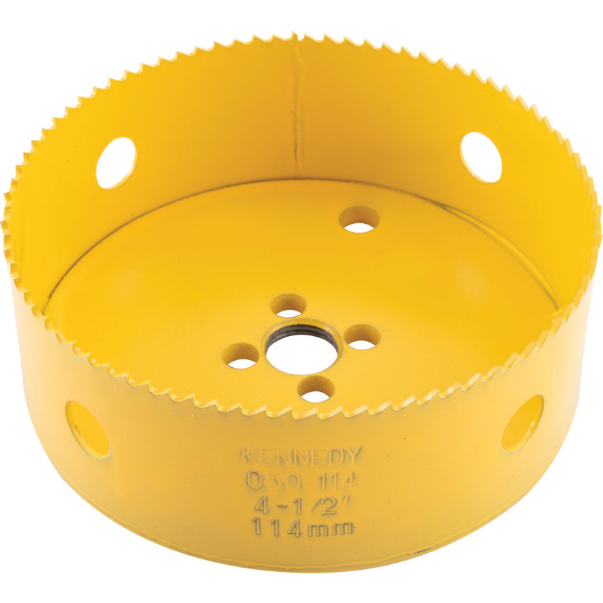 BIM HSS Hole Saw, Constant Pitch, 114x38mm (4-1/2") | KEN0501140K