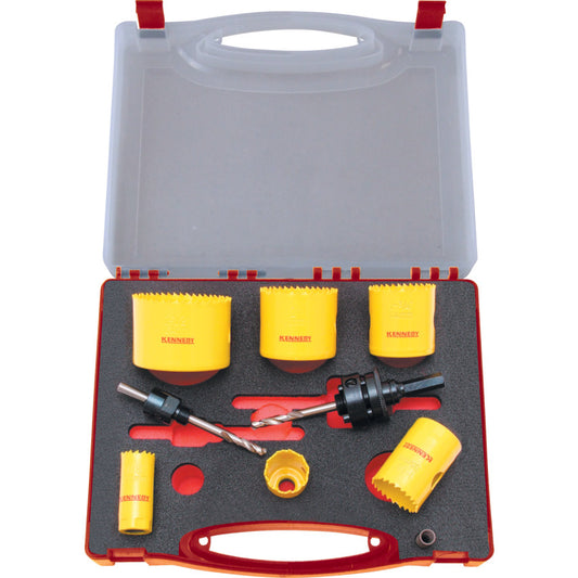 9Pc BIM HSS Hole Saw Kit, Constant Pitch, 22-64mm | KEN0502000K