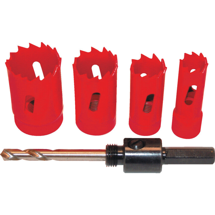 5Pc BIM Hss Tradesman's Hole Saw Kit, Variable Pitch, 16-30mm | KEN0502100K