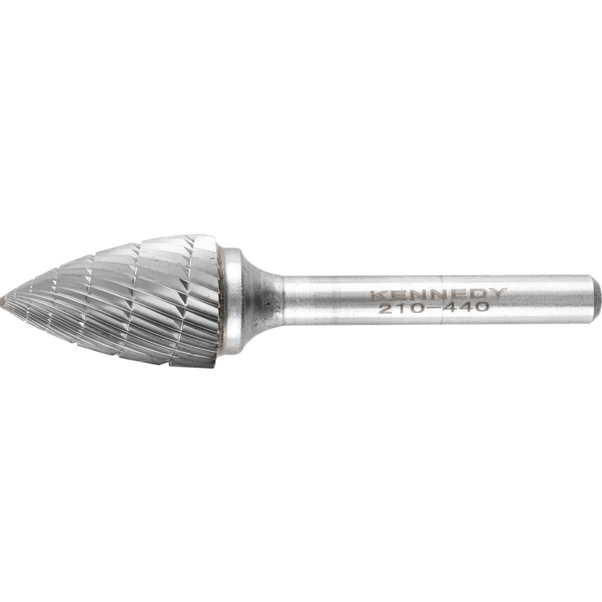 Carbide Burr, Pointed Tree, Chipbreaker (Cut 9), 6x12x3mm | KEN2104160K