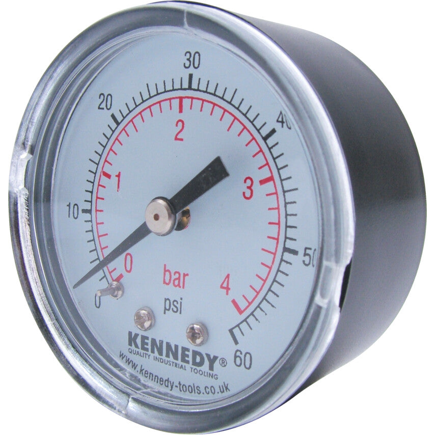 Kennedy Pressure Gauge, Face Dia. 40mm, 0-12Bar, G1/8 | KEN2598240K