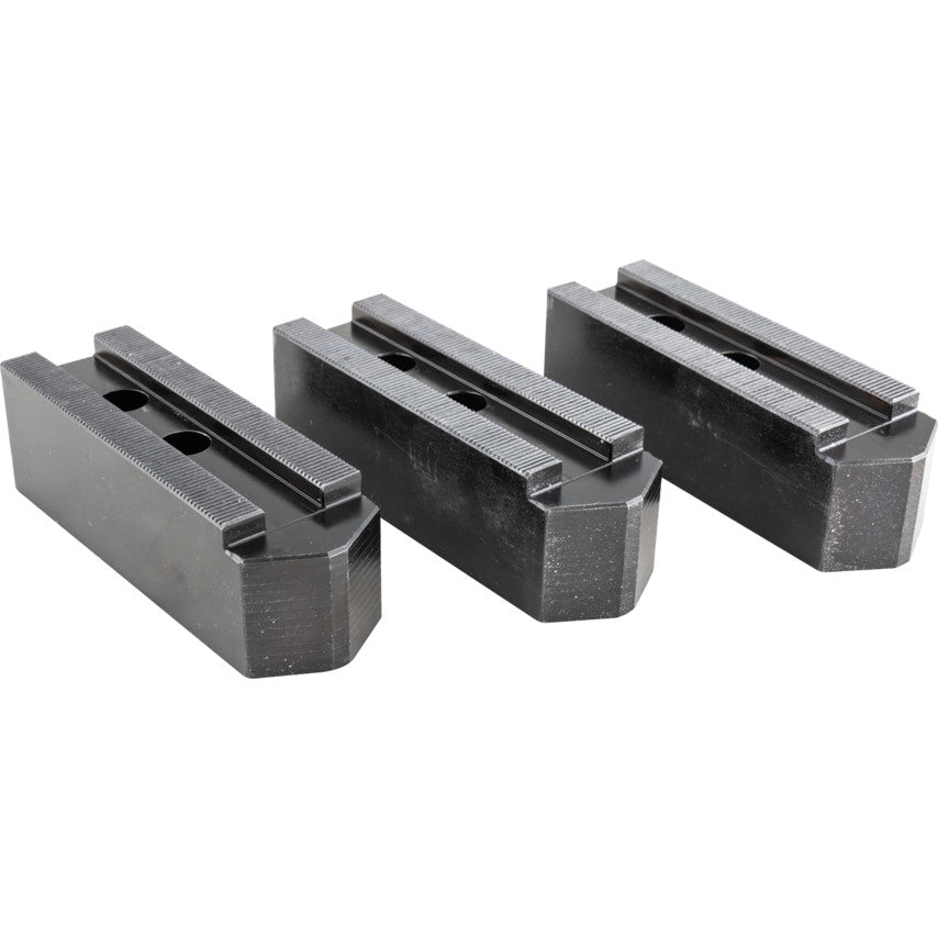 Kennedy PT10 P/C 10" Large Serrated Soft Jaws Set, 3 Piece KEN4902100K