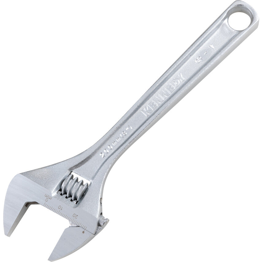 Kennedy 200mm/8" Chrome Finish Adjustable Wrench | KEN5011080K