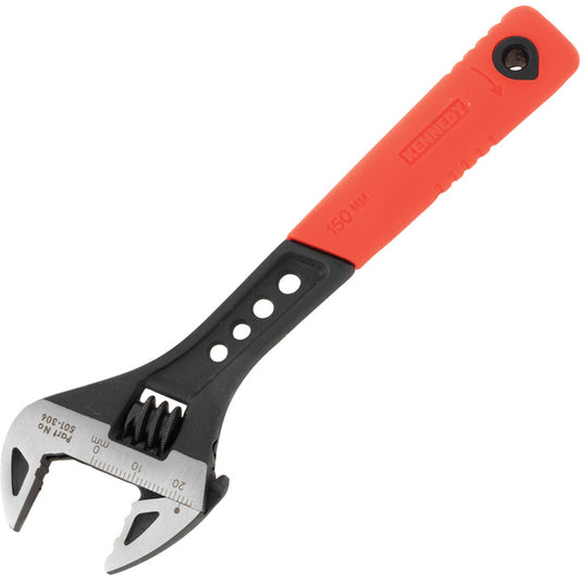 Kennedy-Pro 150mm/6" Phosphate Finish Adjustable Wrench, Soft Grip | KEN5013060K