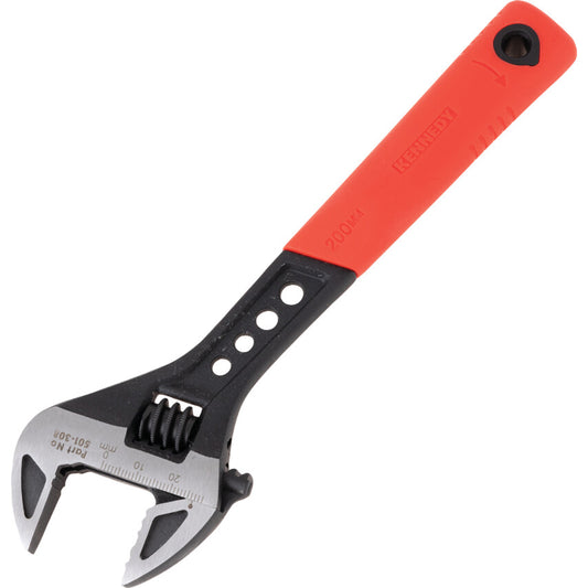 Kennedy-Pro 200mm/8" Phosphate Finish Adjustable Wrench, Soft Grip | KEN5013080K