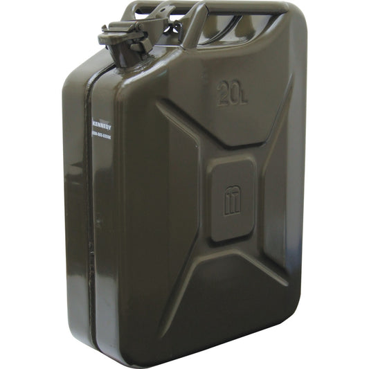 Kennedy 20Ltr Heavy Duty Steel Jerry Can, Green | KEN5039250K